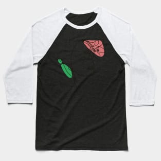 Rose woman minimalist line art Baseball T-Shirt